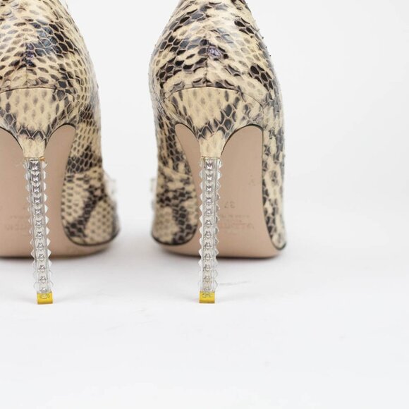 Valentino Garavani Snakeskin Heels‎ Size 37 EUR 6.5 US - Picture 15 of 16